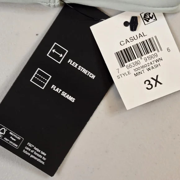 NWT Ideology Hoodie Mint Green 3X - Picture 13 of 13